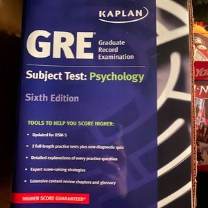 Kaplan Psychology GRE study book